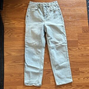 Good American Good Icon Cropped Straight Leg Jeans Women's size 6/28